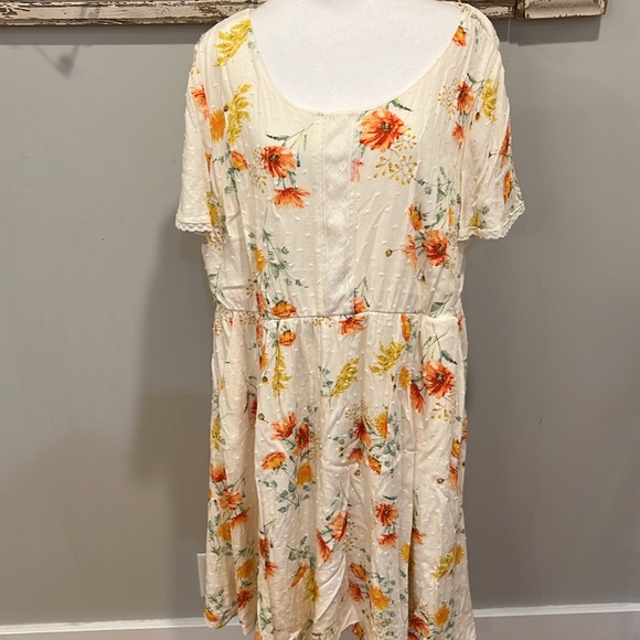 Torrid Mini Swiss Dot Tunic Center Pleat Dress size 2X - Picture 3 of 13